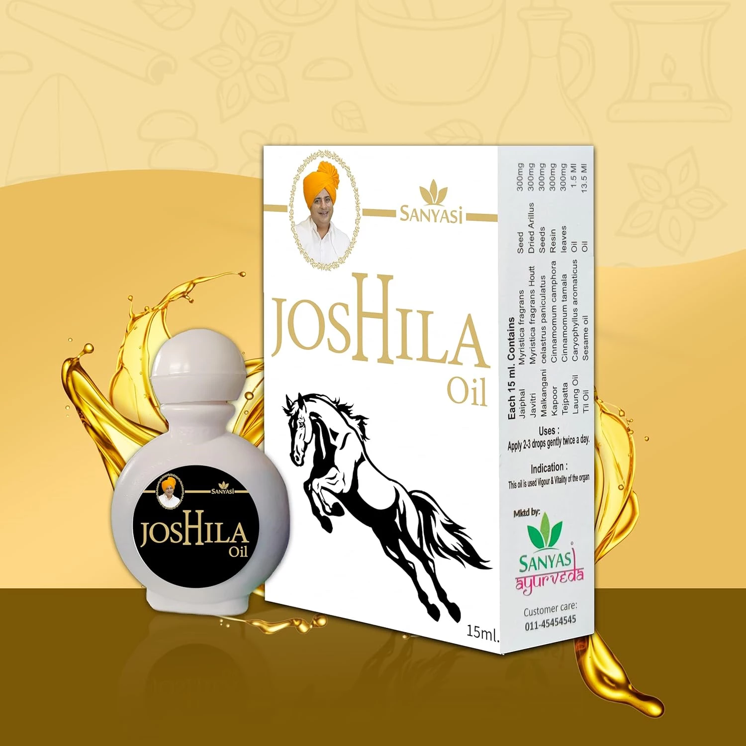 Sanyasi Joshila Oil-For Men, 15 ml-2.webp